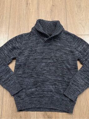 Silverlake kids Charcoal Shawl Collar Knit Sweater, S